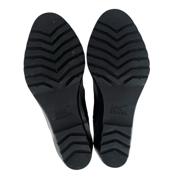 Sorel After Hours Wedge Moto Bootie Gray Suede Black Straps Sz 6 Gorpcore Chic - Picture 10 of 10